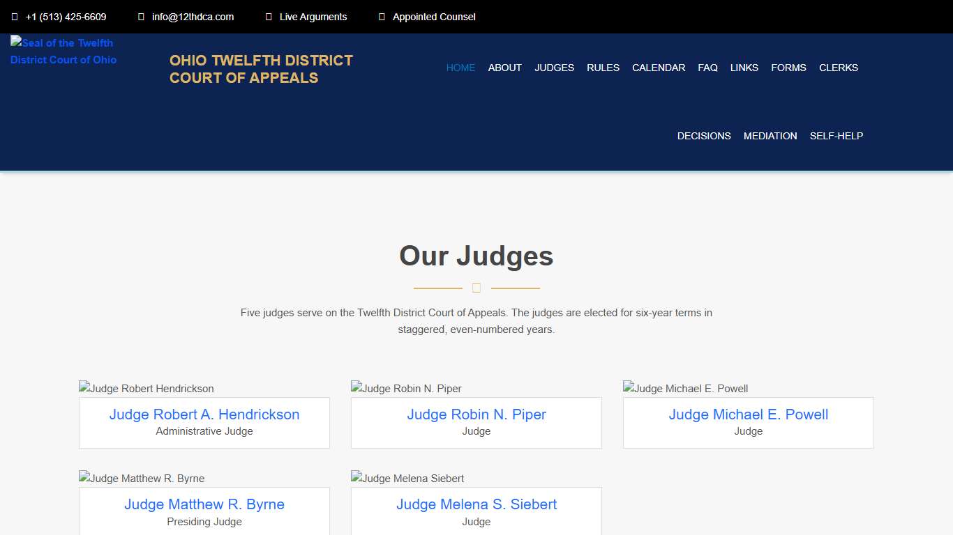 Ohio Twelfth District Court of Appeals