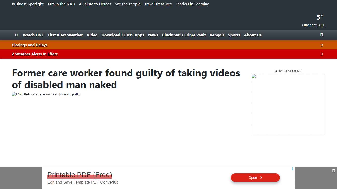 Former care worker found guilty of taking videos of disabled man naked